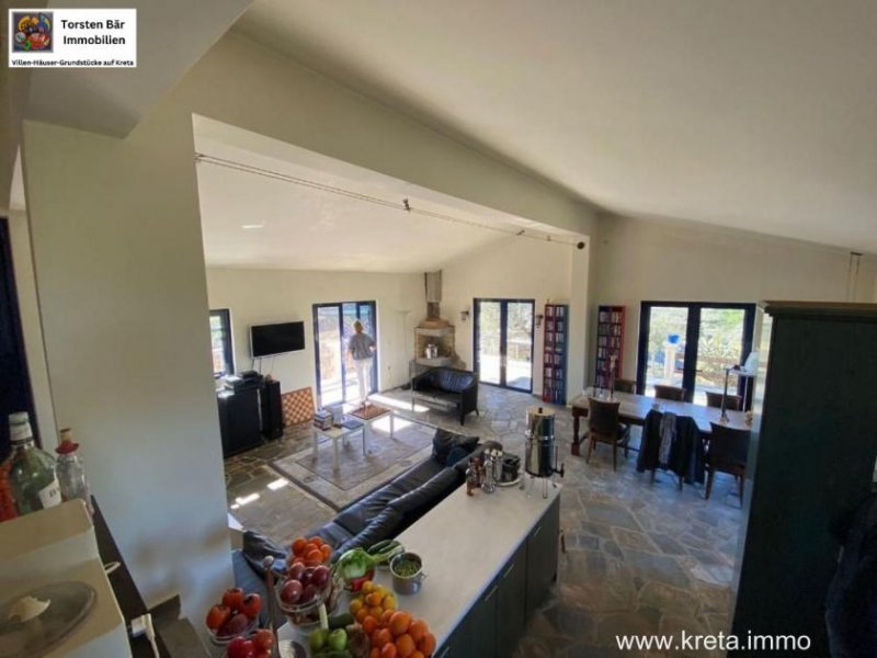 Drapanos Kreta, Drapanos, Grosszügige Villa im eigenen Park mit Panorama Meerblick Haus kaufen